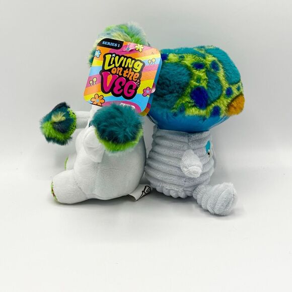 RUSS Living on the Veg Lot of Two 2 Plush Toys New! Jeremy and Shmu - Picture 2 of 7